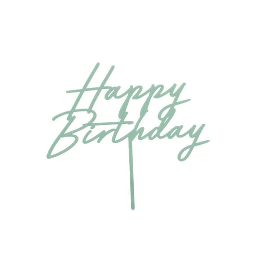 Cake Topper - Happy Birthday Vert
