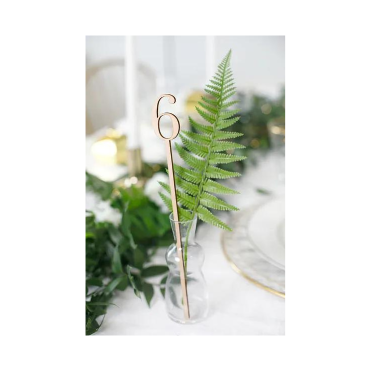 Marques Tables sur pics en bois - 25cm (10pcs)