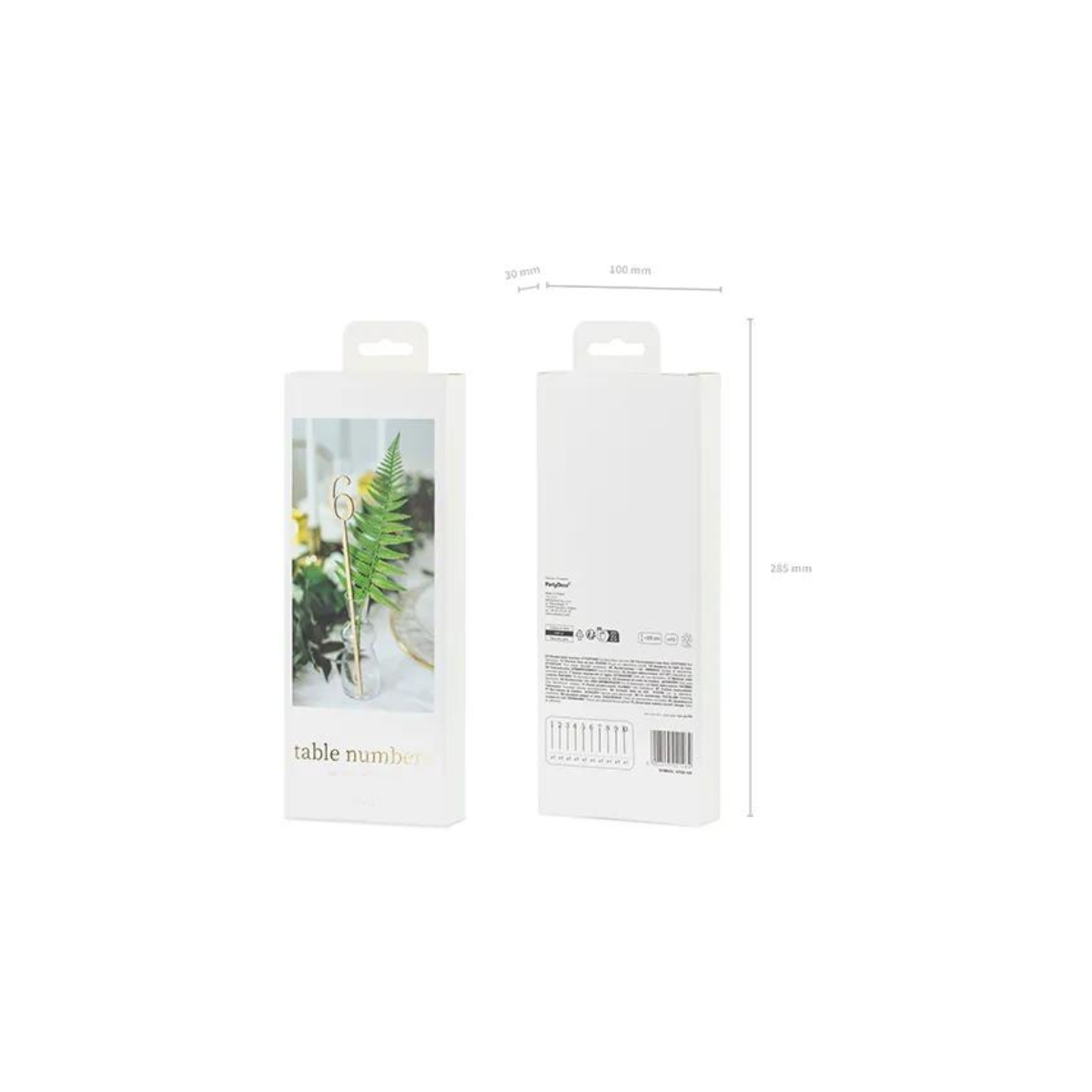 Marques Tables sur pics en bois - 25cm (10pcs)