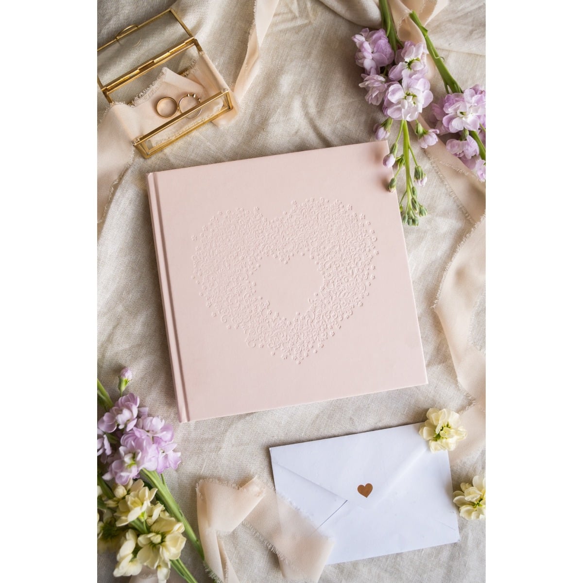 Livre d'or - Cœur rose clair