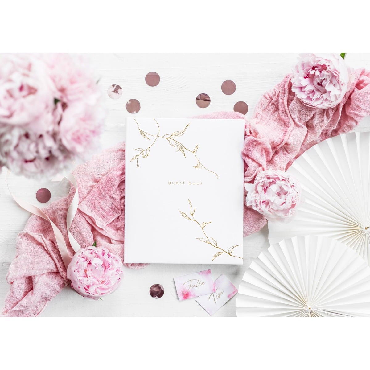Livre d'or - Feuilles dorées