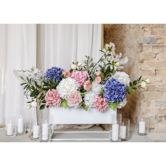 Hortensia artificielle - Blanche