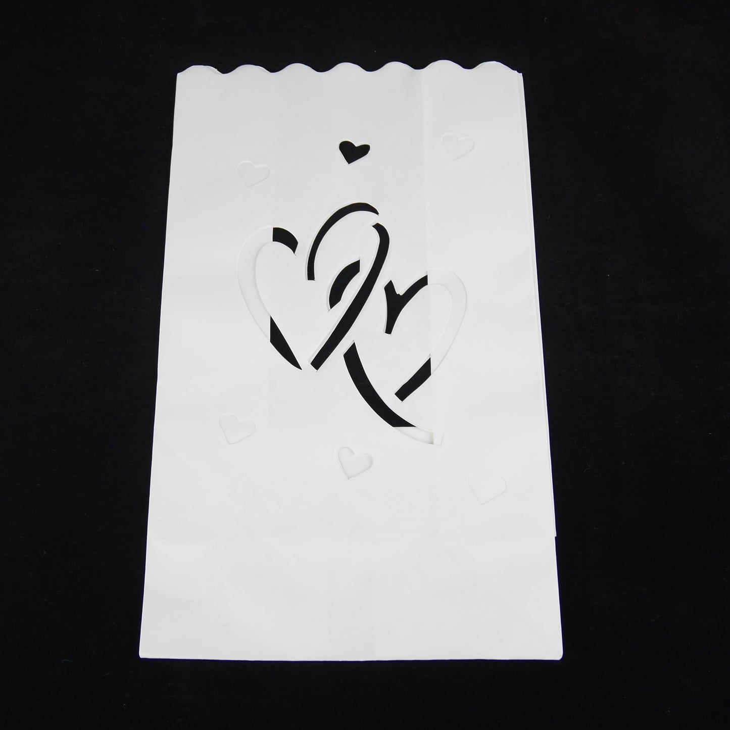 Photophores en papier - Coeur (10 pièces)
