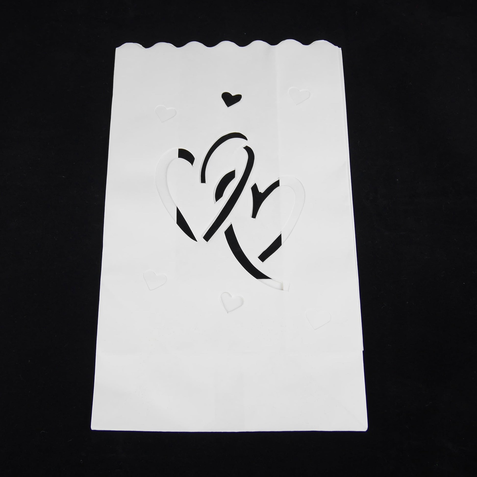 Photophores en papier - Coeur (10 pièces)