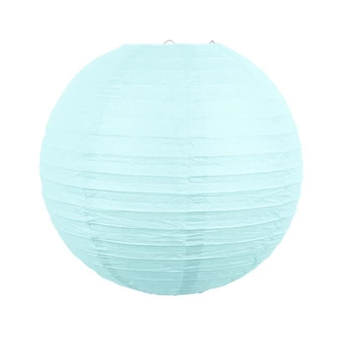 Lanterne en papier - 20 cm - Bleu Ciel