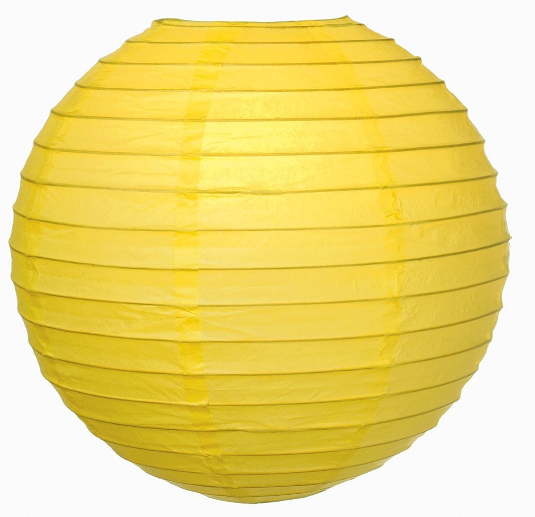 Lanterne en papier - Jaune
