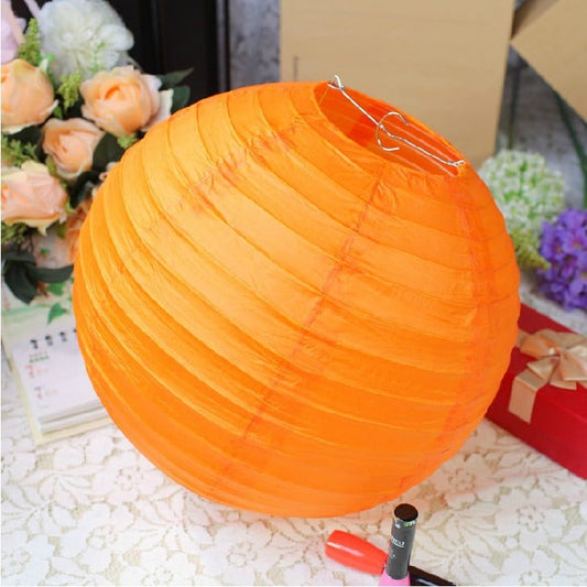 Lanterne en papier - 20 cm - Orange