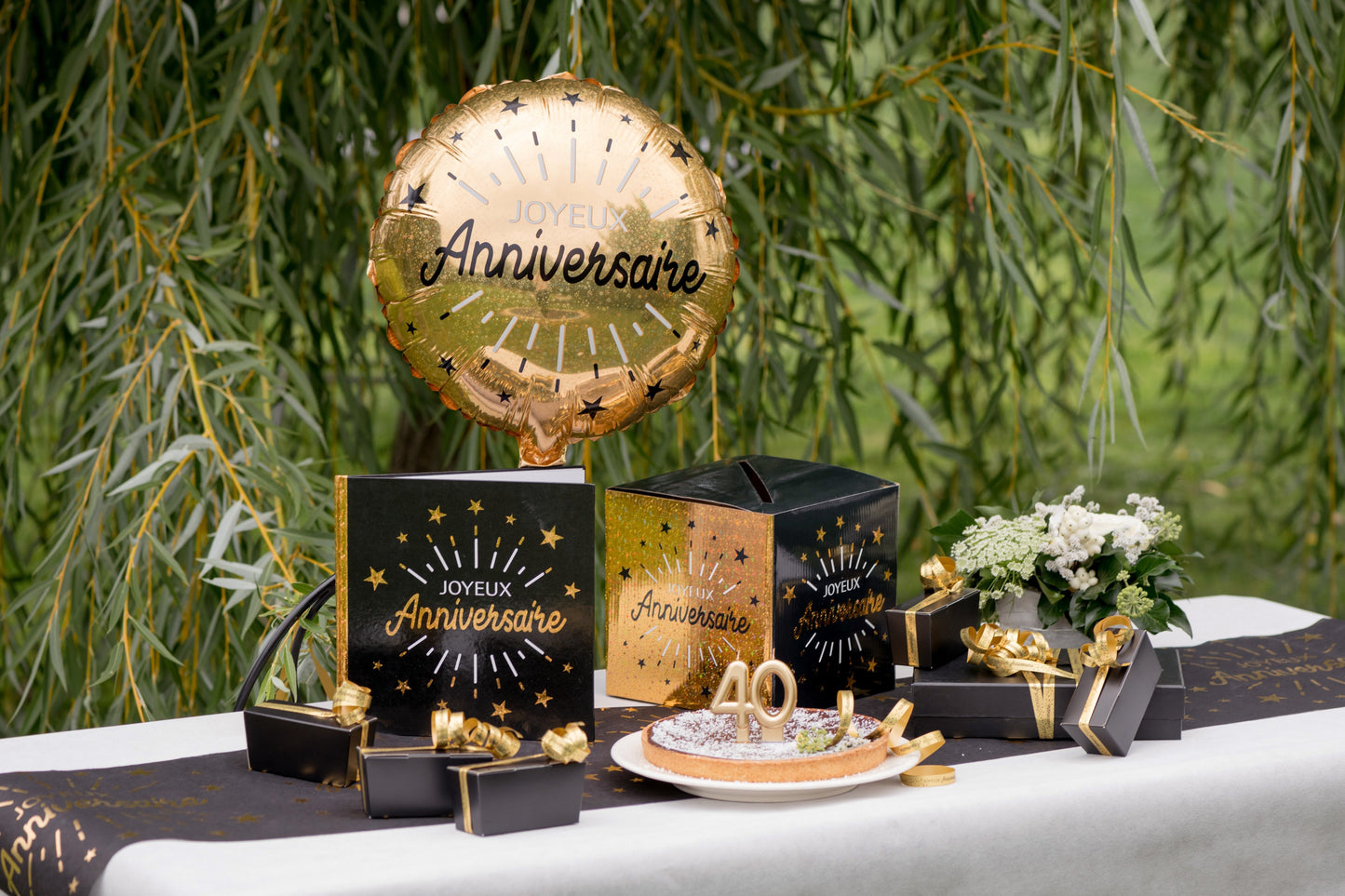 Livre d'Or "Joyeux Anniversaire" Etincelle Noir