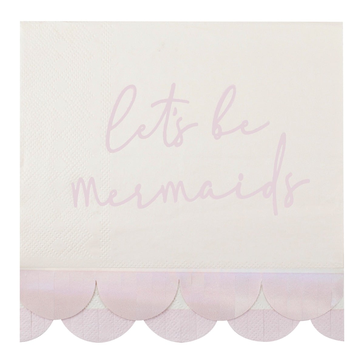 Serviettes Sirène Irisée (16pcs)
