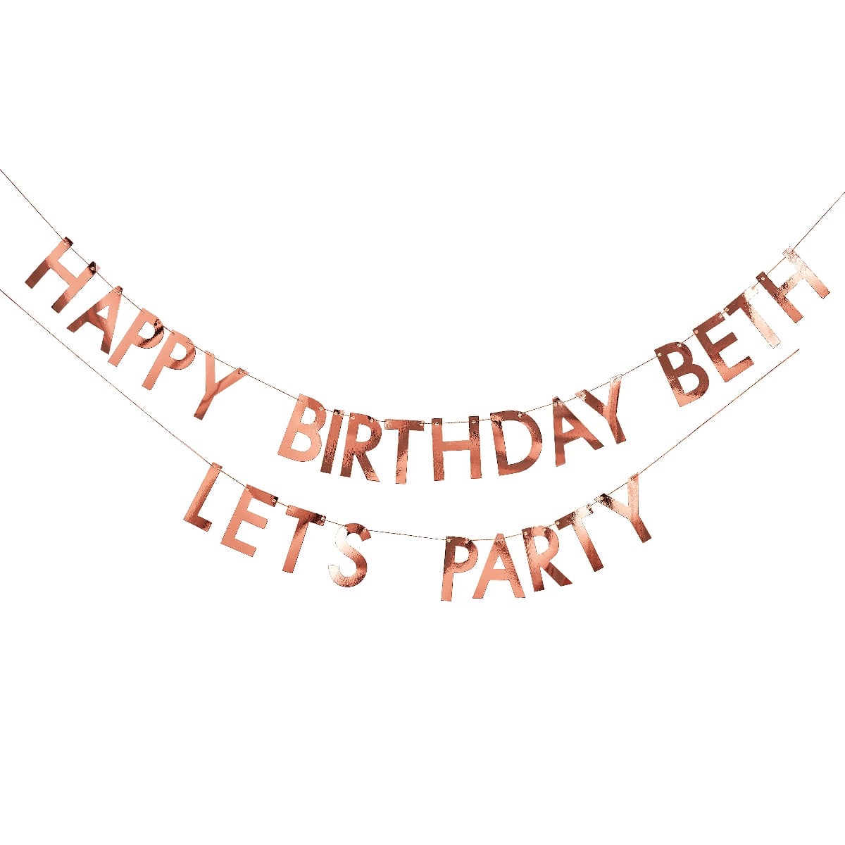 Guirlande Personnalisée Happy Birthday Let's Party