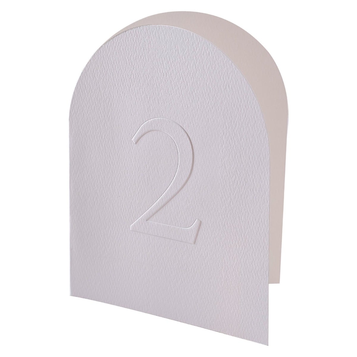 Marque-table texturé blanc (12pcs)
