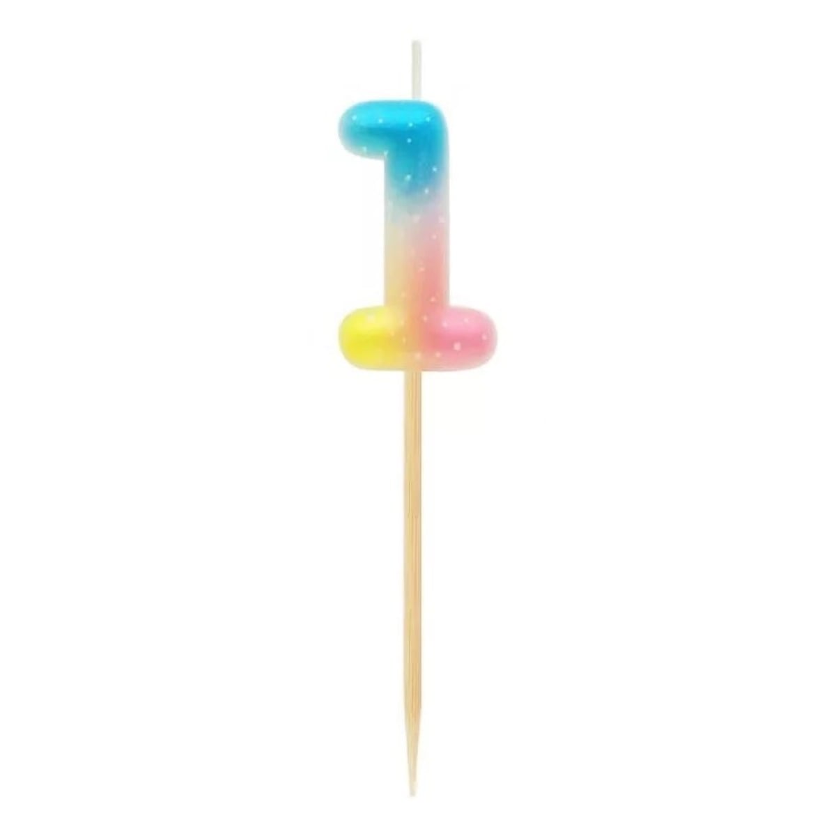Bougie Chiffre Multicolore Pastel