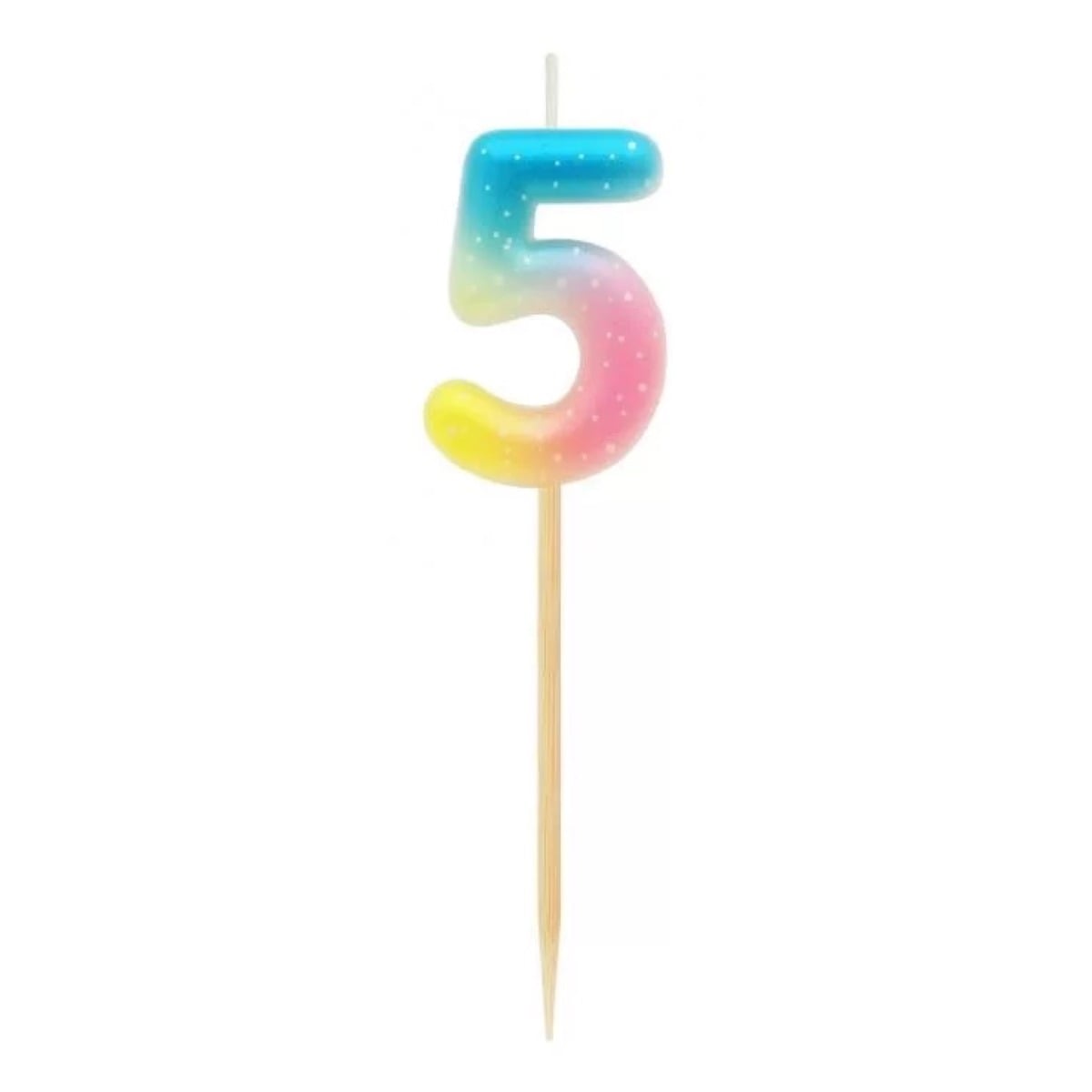 Bougie Chiffre Multicolore Pastel