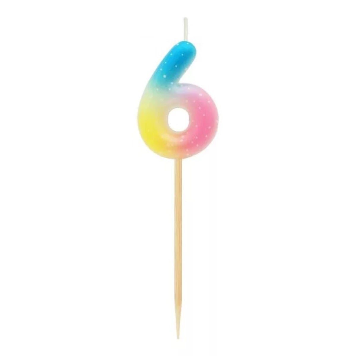 Bougie Chiffre Multicolore Pastel