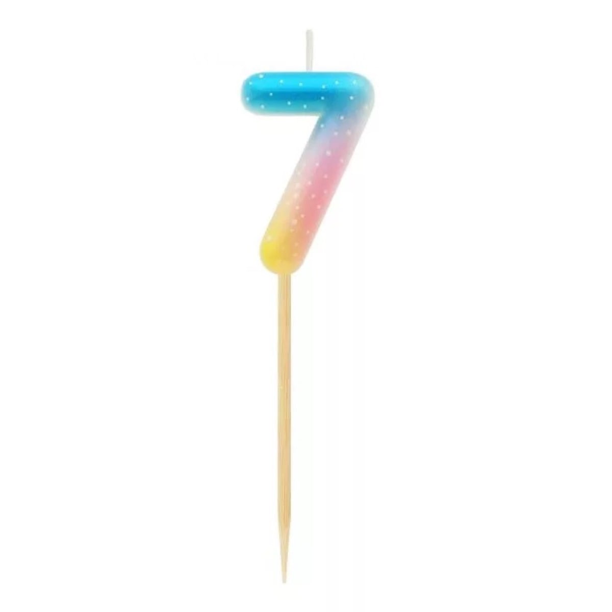 Bougie Chiffre Multicolore Pastel