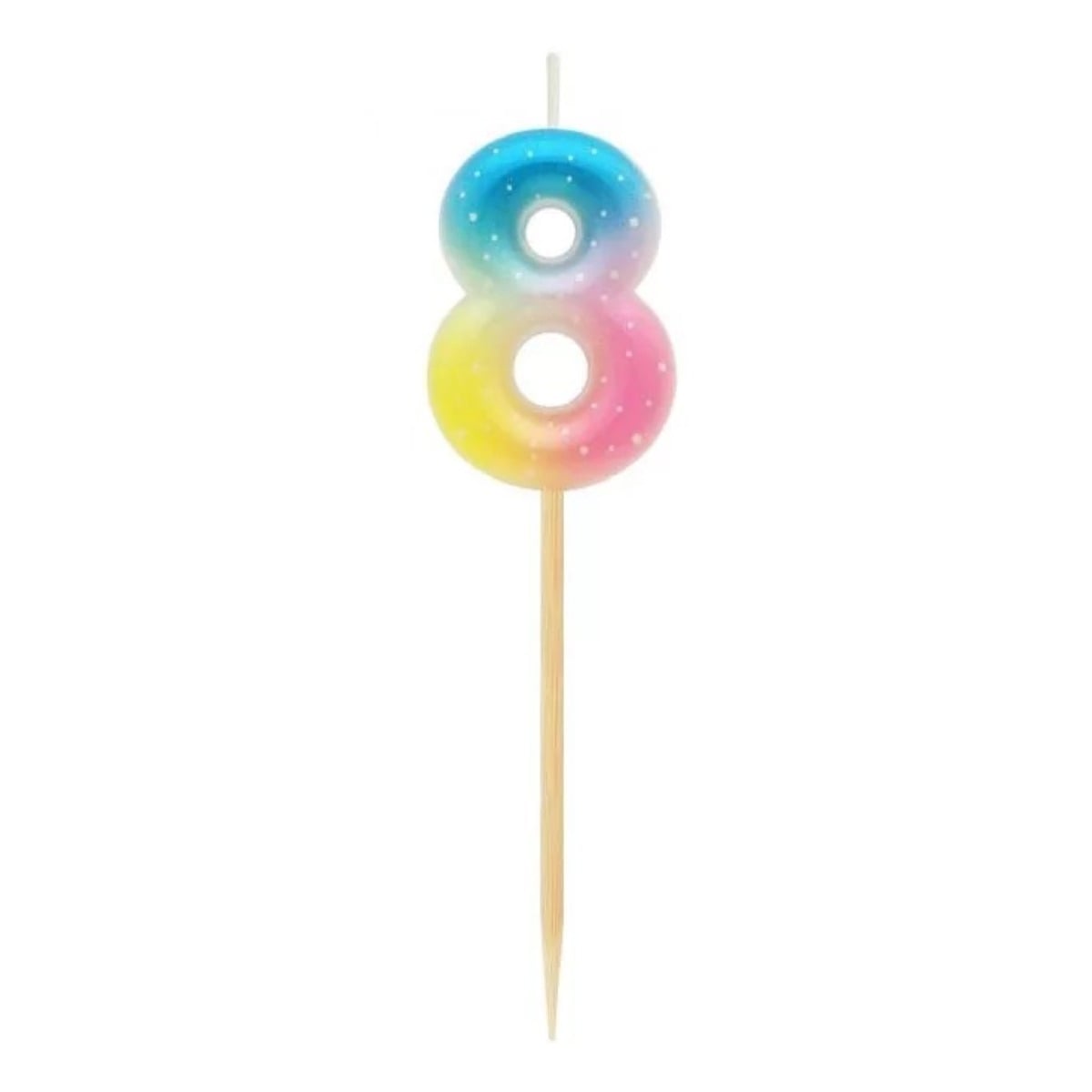 Bougie Chiffre Multicolore Pastel