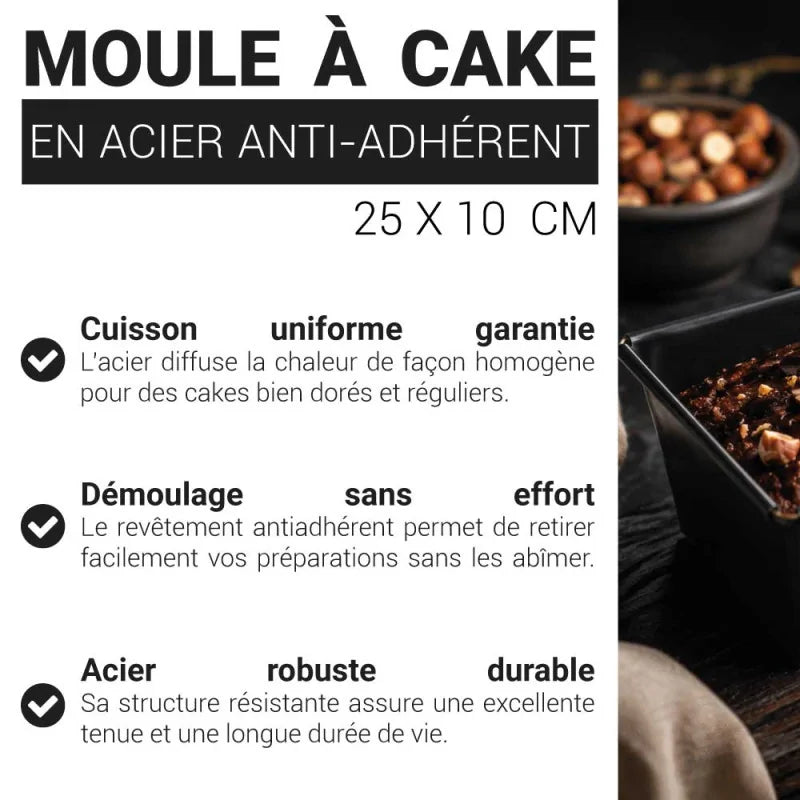 Patisdecor Moule à cake (25 x 10.5 x 7.5 cm)