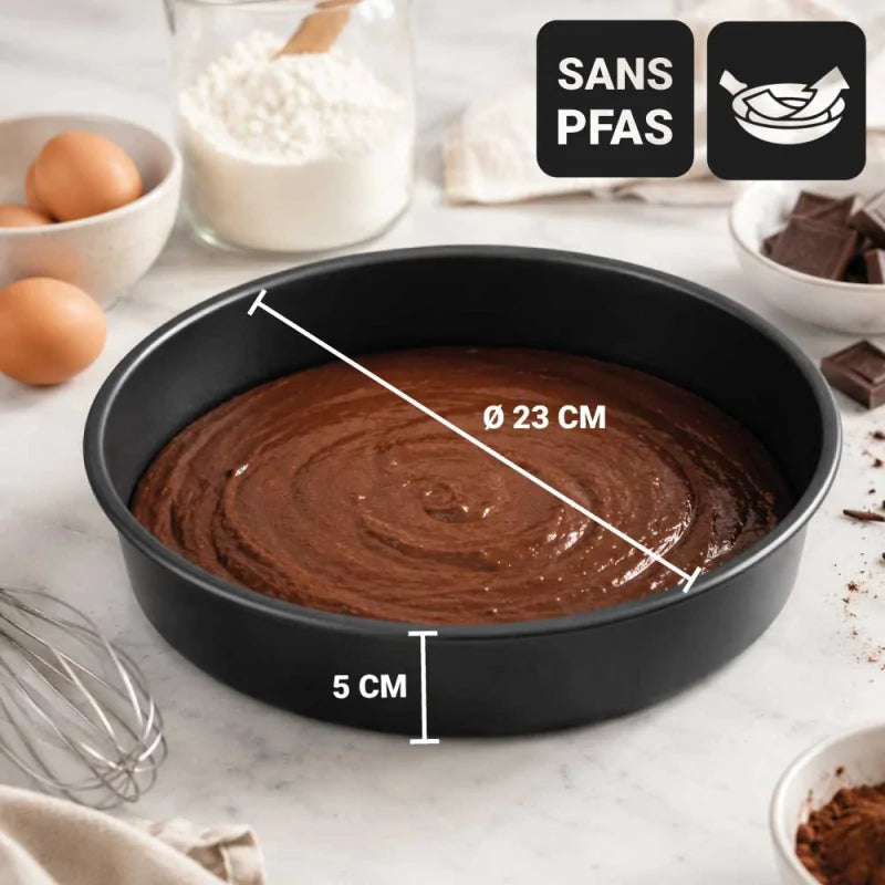 Patisdecor Moule à gâteau rond (23 cm, h 5 cm)