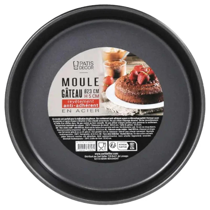 Patisdecor Moule à gâteau rond (23 cm, h 5 cm)