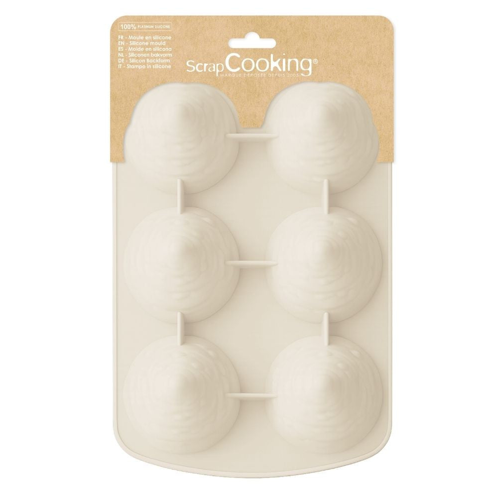 Moule en silicone 3D Sapins de Noël (6 empreintes)
