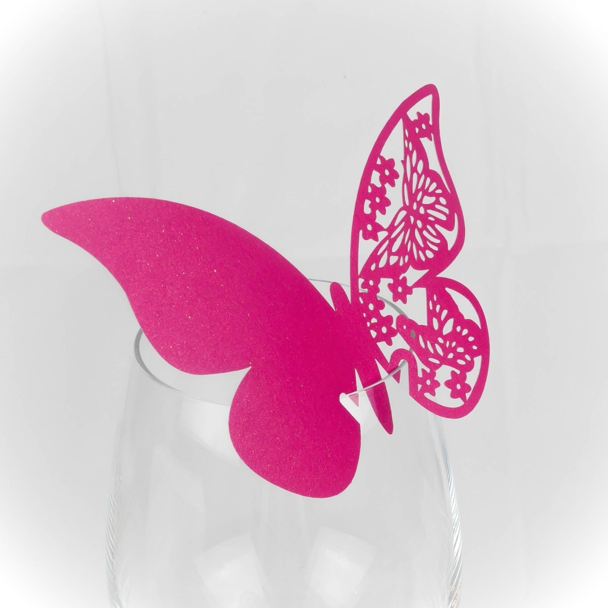Marque place Papillon Fuchsia (10 pcs)