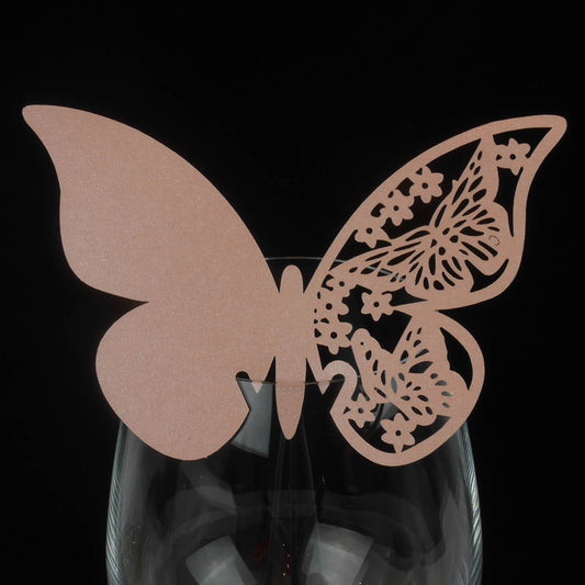 Marque place Papillon Rose (10 pcs)