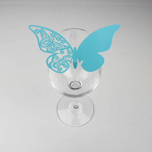 Marque place Papillon Turquoise (10 pcs)