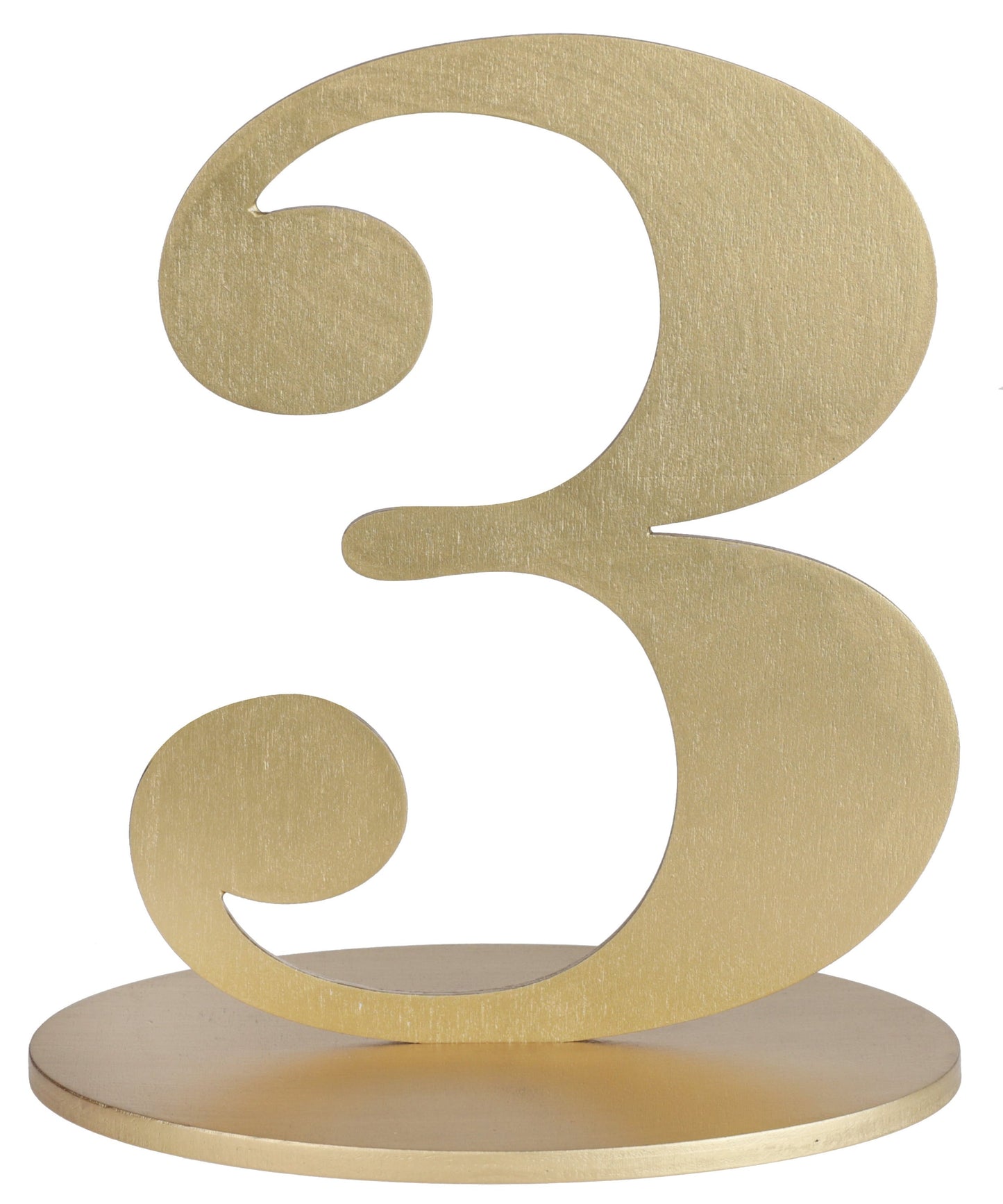 Marque-Table Chiffre Or 3