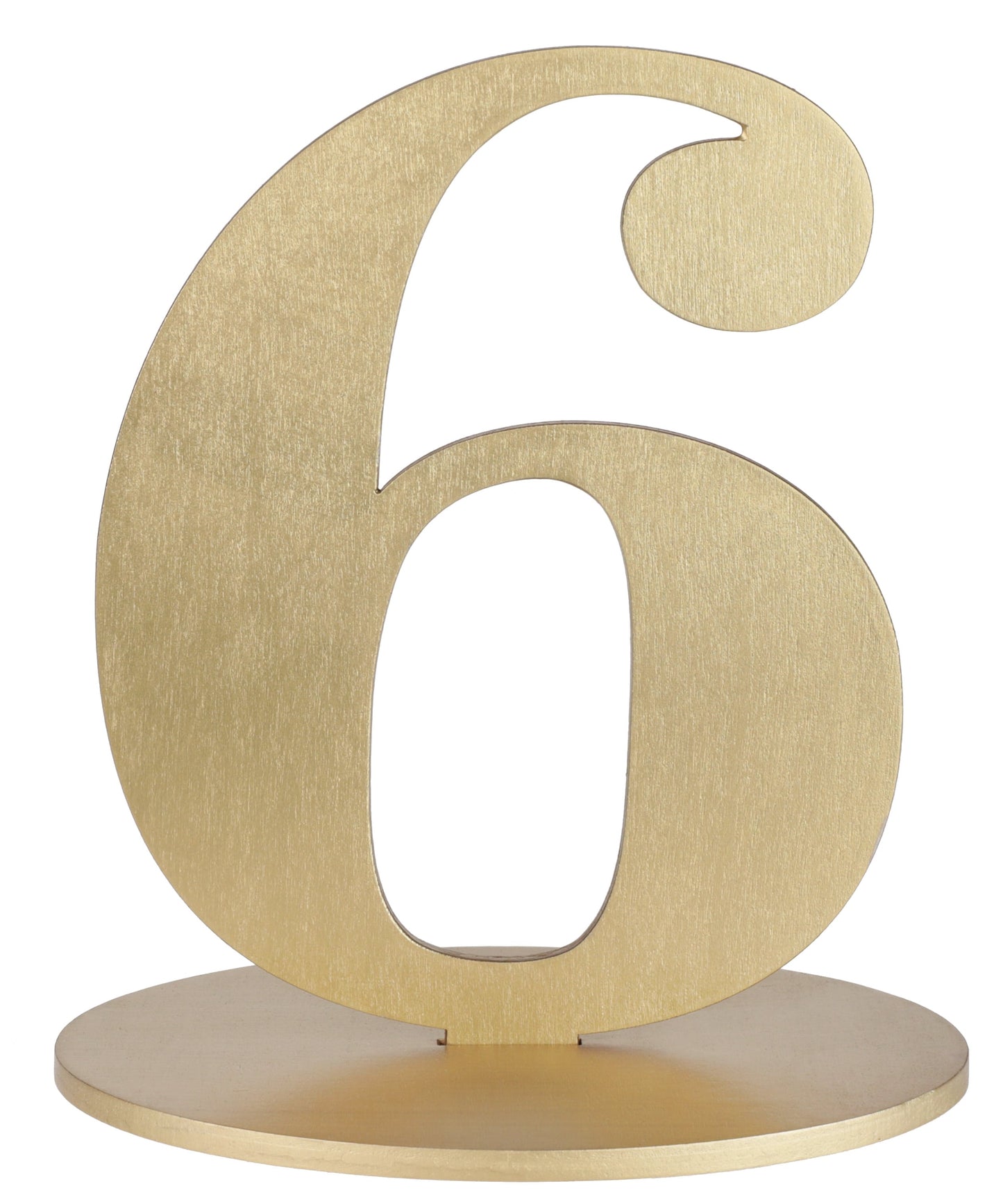 Marque-Table Chiffre Or 6