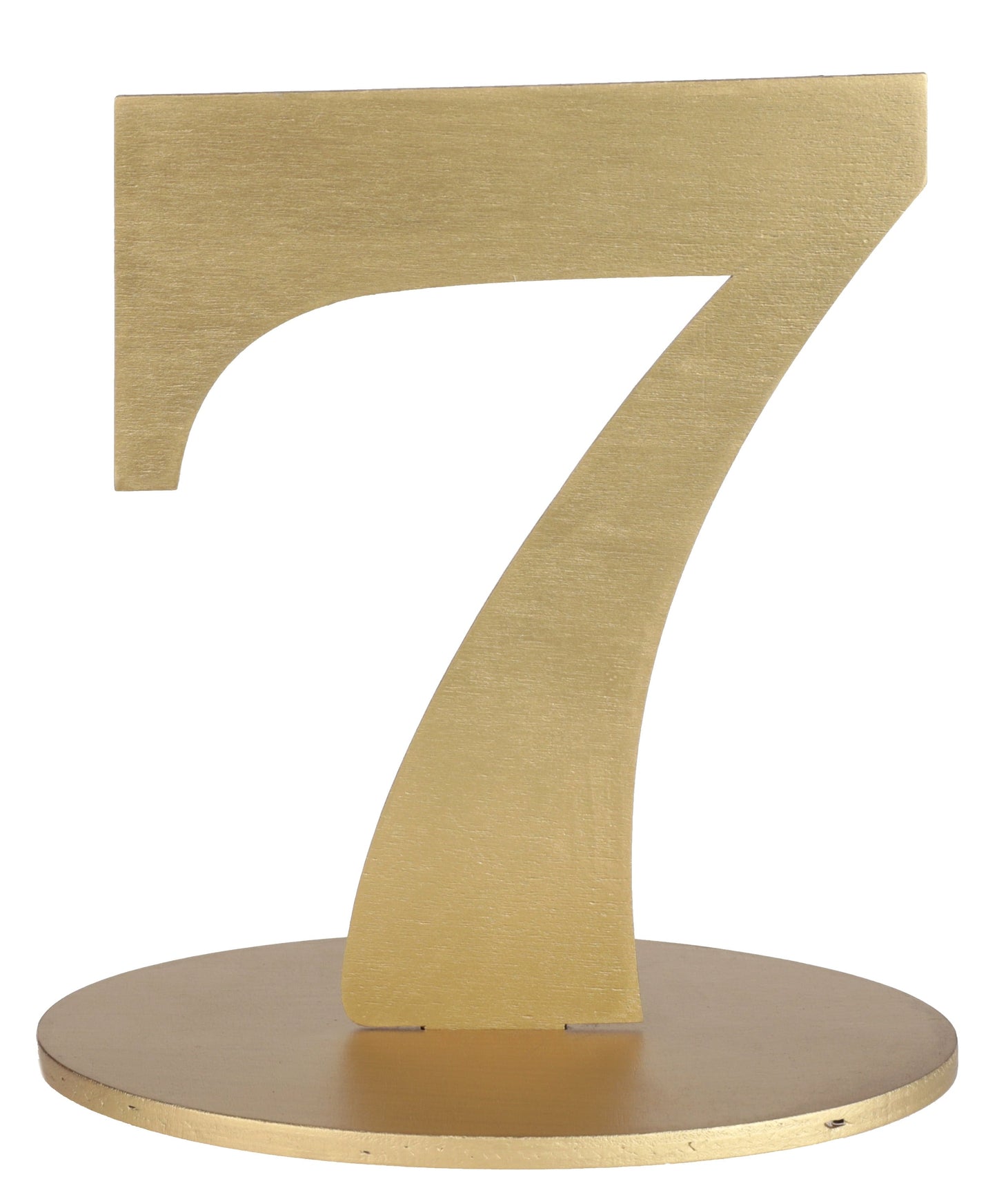 Marque-Table Chiffre Or 7