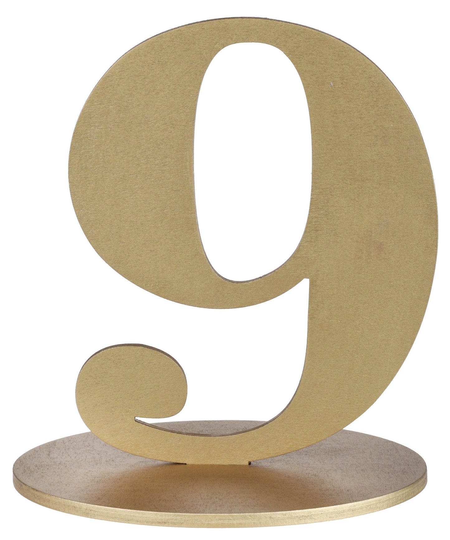 Marque-Table Chiffre Or 9