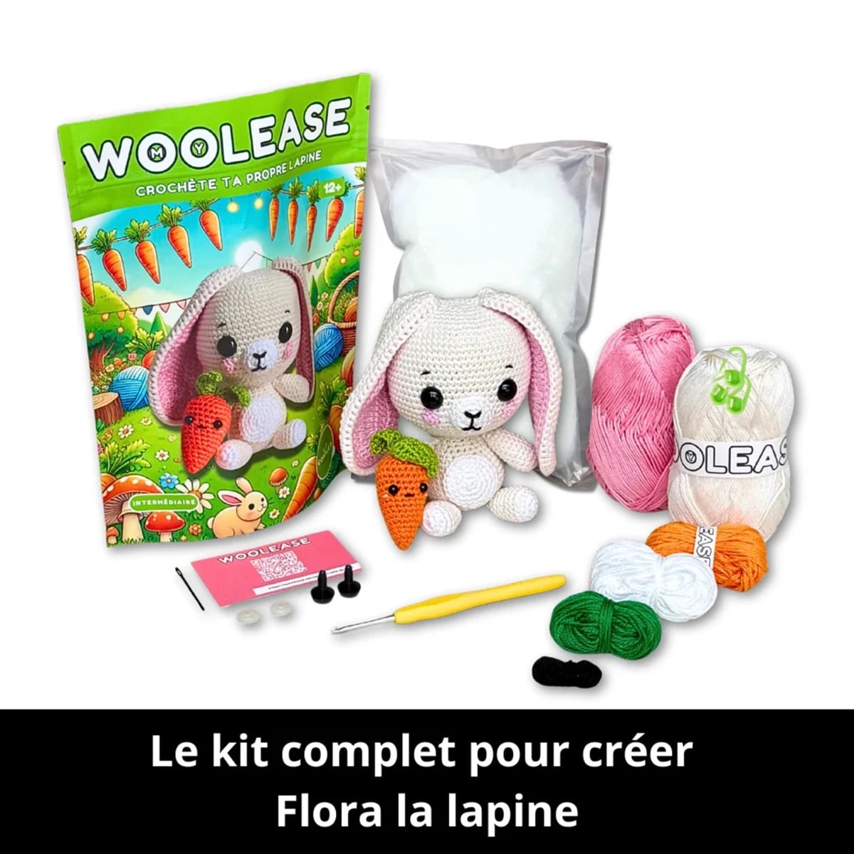 Mywoolease Kit Crochet Flora La Lapine