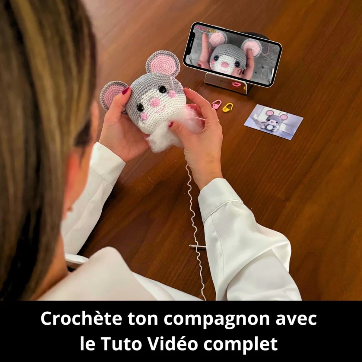 Mywoolease Kit Crochet Sophie La Souris
