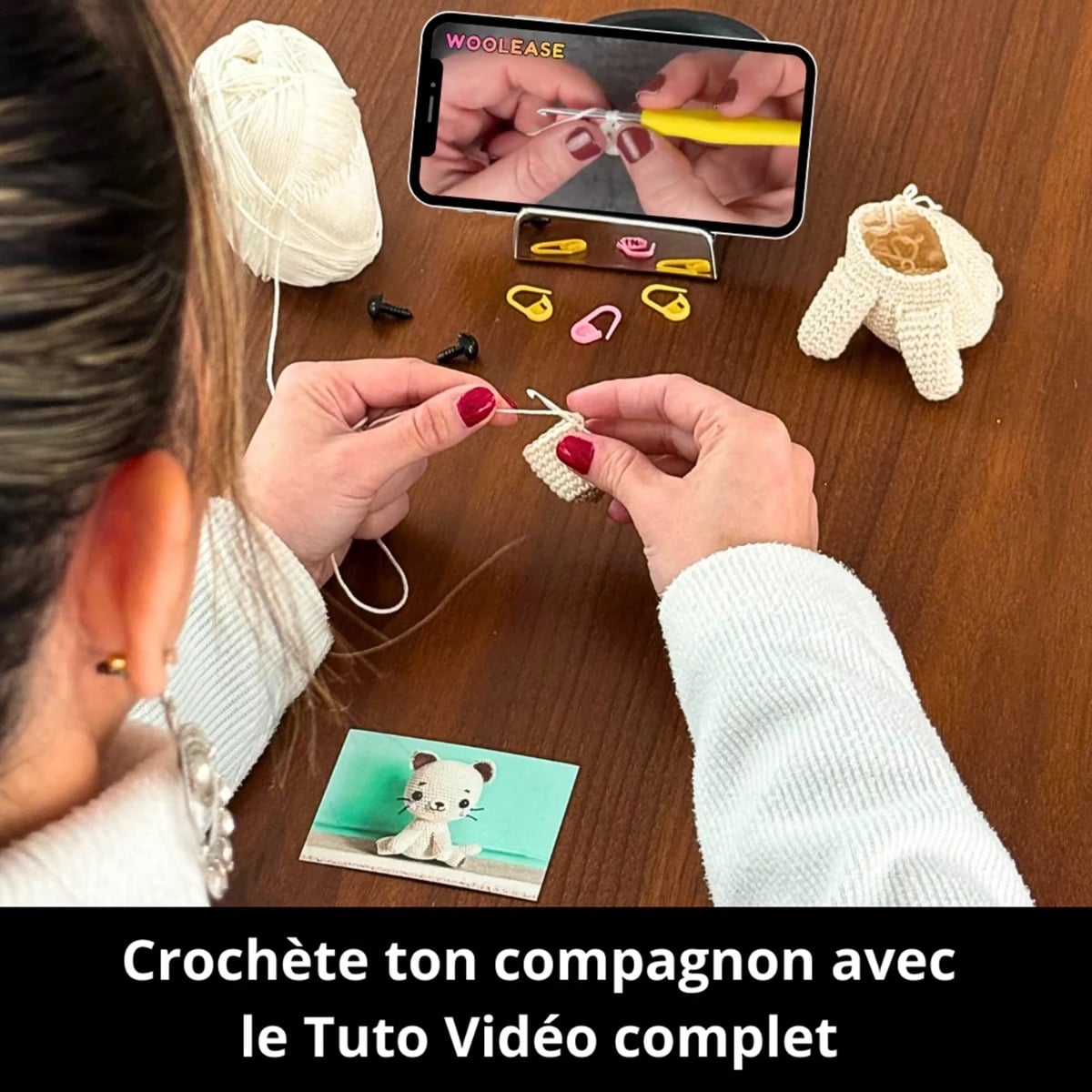 Mywoolease Kit Crochet Taïga Le Chat