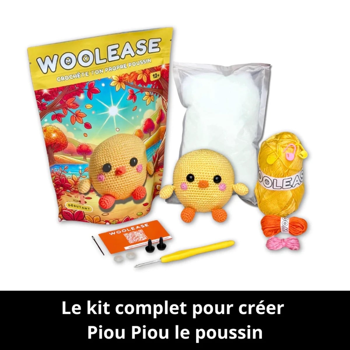 Mywoolease Kit Crochet Piou Piou Le Poussin