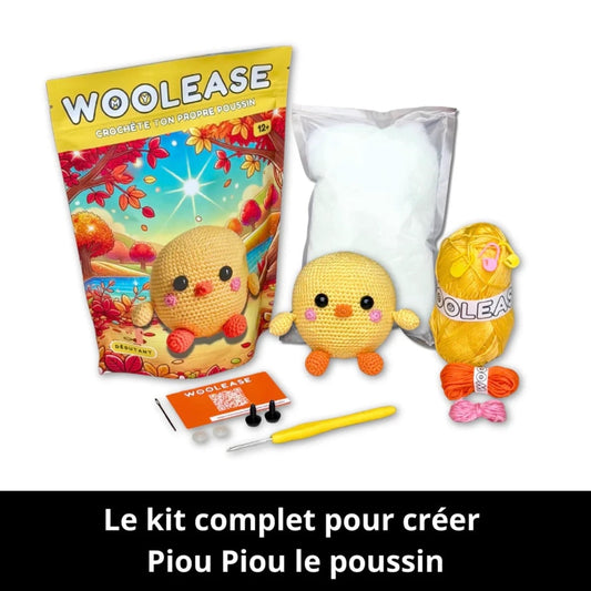 Mywoolease Kit Crochet Piou Piou Le Poussin