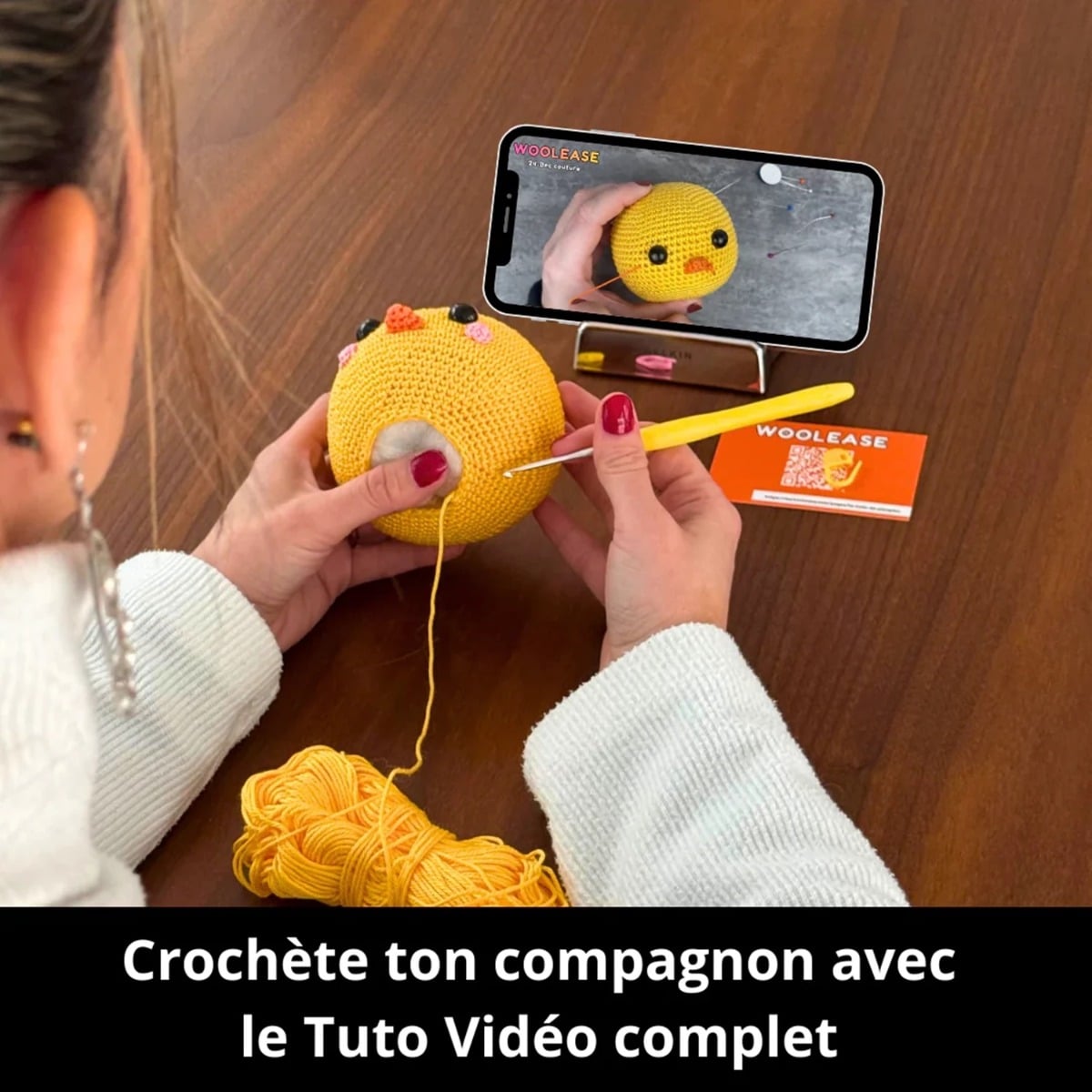 Mywoolease Kit Crochet Piou Piou Le Poussin