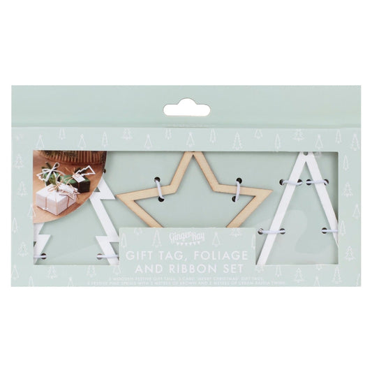 Etiquettes cadeaux - Bois blanc