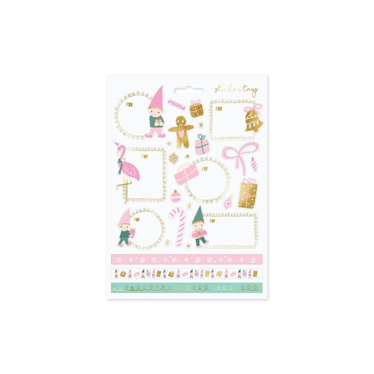 Autocollants noël Gnomes (26pcs)