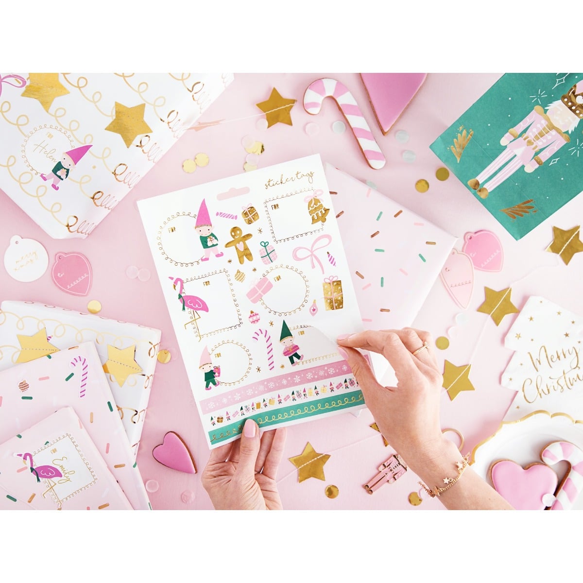 Autocollants noël Gnomes (26pcs)