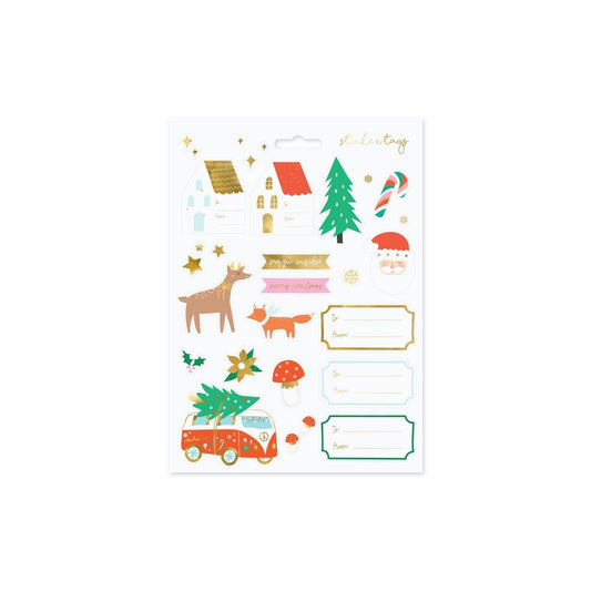 Autocollants noël Foret (20pcs)
