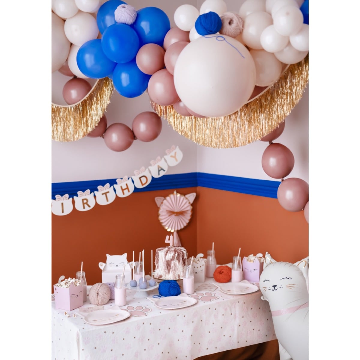 Nappe en papier Pattes, mix, 180x120 cm