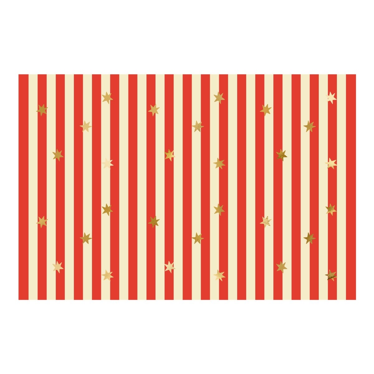 Nappe en papier - Rayures et étoiles