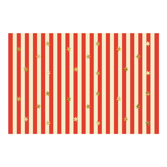 Nappe en papier - Rayures et étoiles
