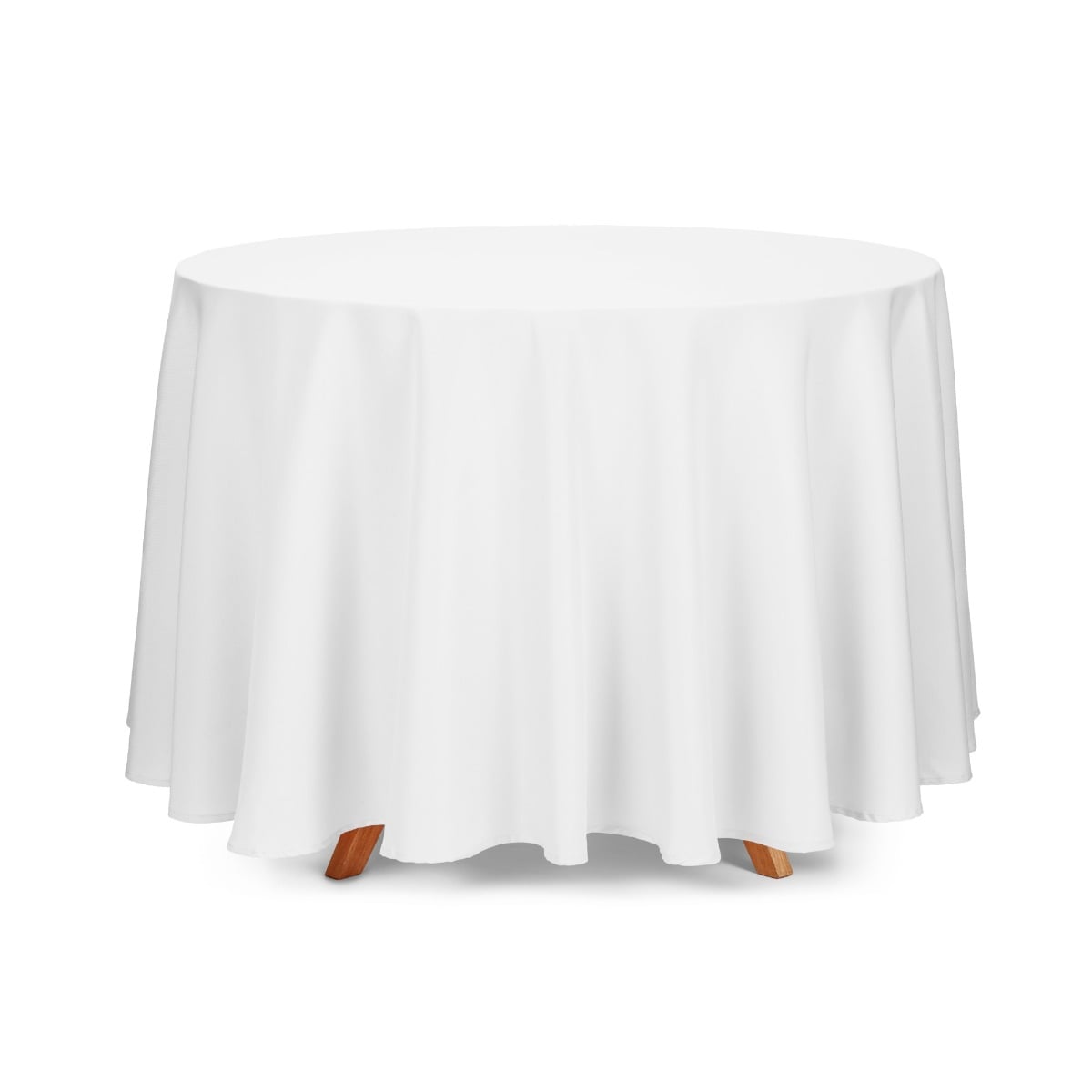 Nappe ronde en tissu 280cm - blanche