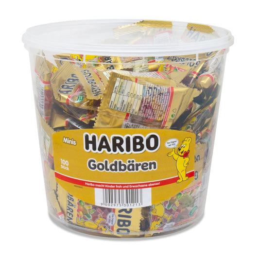 Haribo Ourson d'Or - 100 sachets de 10gr