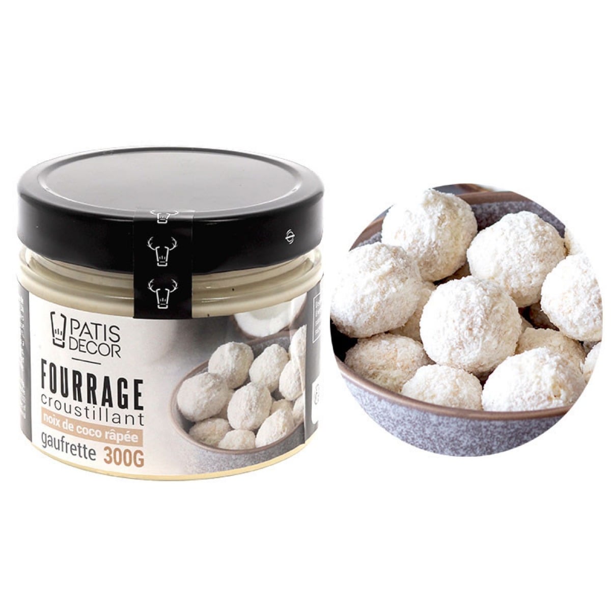 Fourrage noix de coco & gaufrette