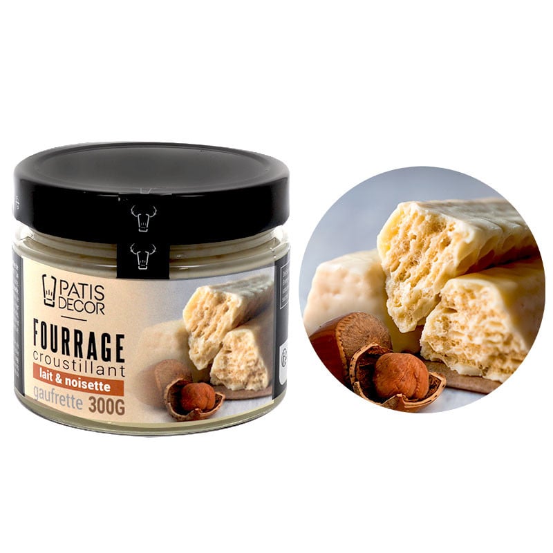 Fourrage croustillant lait-noisette & gaufrette 300g