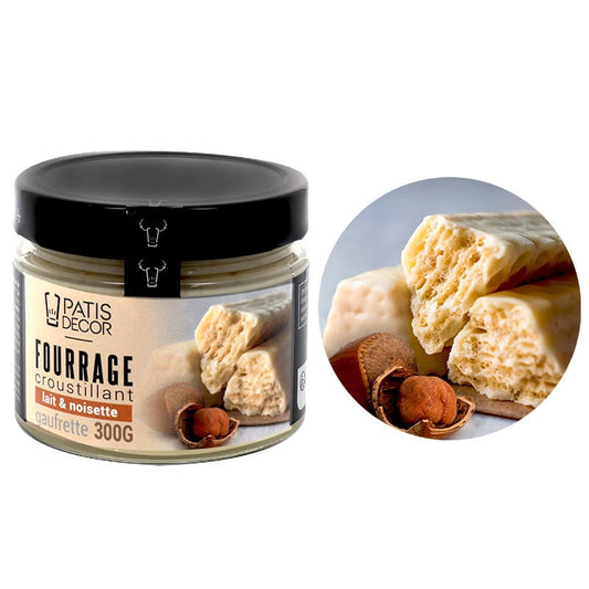 Fourrage croustillant lait-noisette & gaufrette 300g