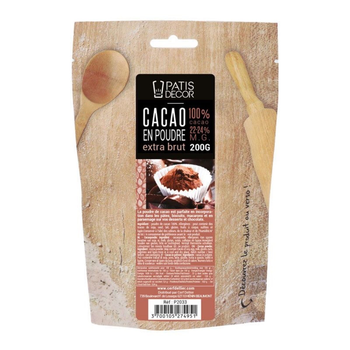 Poudre de cacao 200g